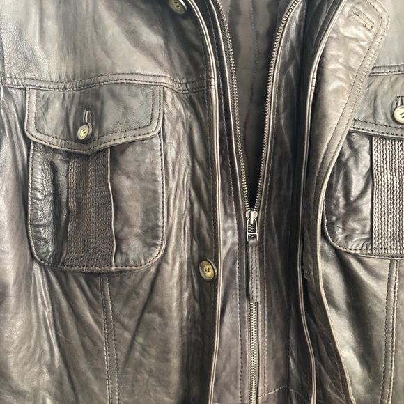 DANIER LEATHER MEN’S BROWN LEATHER JACKET - Picture 3 of 7